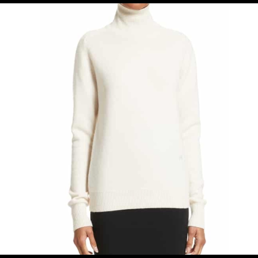 VINCE- cream cashmere blend turtleneck